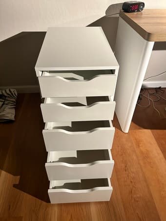 IKEA white desk drawer 3