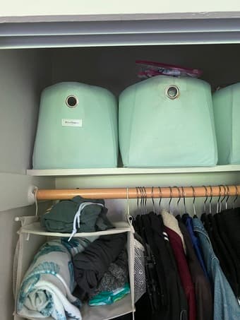 Four Mint Green Organizer Cubes 2