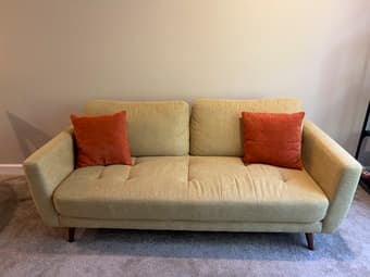 Free Living Spaces Couch, Gold, Good Condition 2