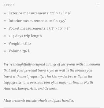 New Monos Carry on Pro in Black 4