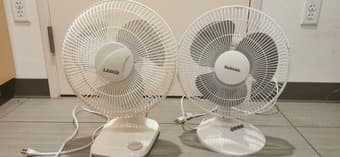 three portable fans 2
