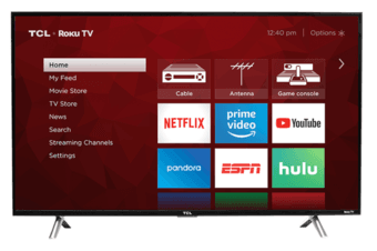 43" 4K TCL Roku Smart TV with Wall Mount 1