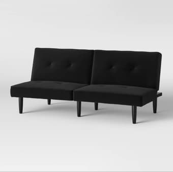 Black Futon Couch 1