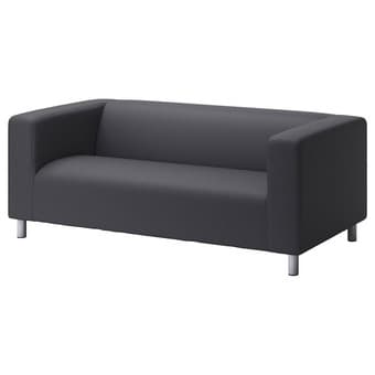Gray IKEA Couch - KLIPPAN Loveseat, Vissle gray 2