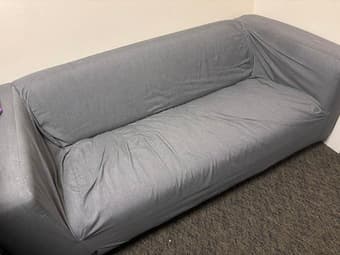 Gray IKEA Couch - KLIPPAN Loveseat, Vissle gray 3