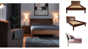 Ikea NYVOLL Queen bed frame 1