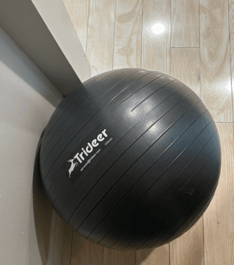 Trideer exercise ball (used in place of office chair) 1