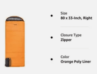 0F (-18C) Sleeping Bags for Camping (Two Available-Left & Right Zip) 2