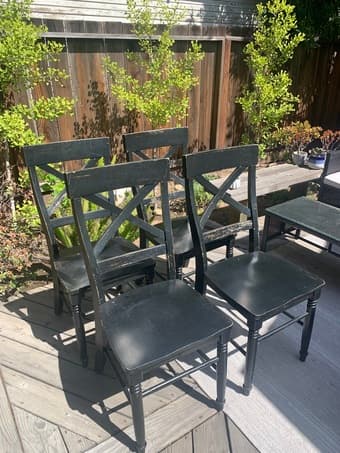 Solid wood dining chairs 1