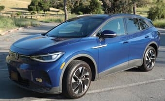 Volkswagen ID.4 Pro S AWD (8/2022) Dusk Blue Metallic w/Lunar Gray Lea 1