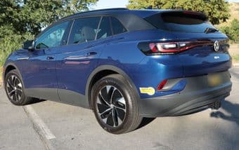 2022 VW ID.4 Pro S AWD Dusk Blue Metallic w/Lunar Gray Leatherette 3