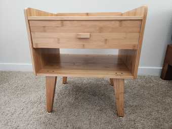 Bedside table with drawer (Bamboo) 1