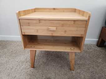 Bedside table with drawer (Bamboo) 2