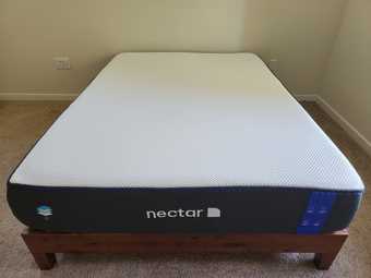 Nectar Memory Foam Mattress + Bed Frame + 2 cooling Pillows +Sheet set 1