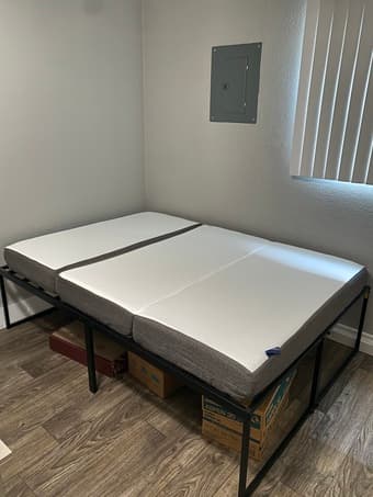 Bed Frame and Foldable Mattress 1