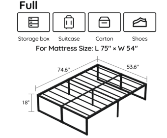 Bed Frame and Foldable Mattress 3