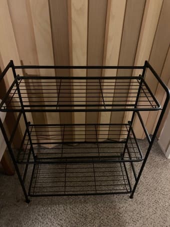 Large 3 tiered Shoe Rack 1