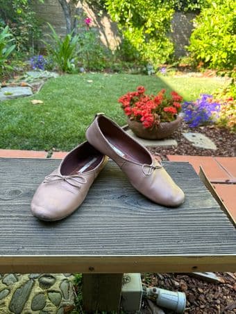 Zara Genuine Leather women's flat 2