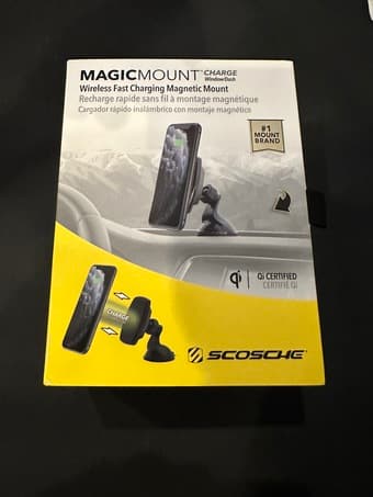 Scosche MagicMount Wireless Charging Magnetic Phone Mount for Car 1