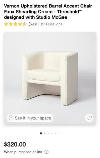 BEAUTIFUL Shearling Lounge Chair 1