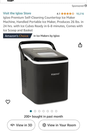 Countertop Ice Machine (bullet ice, super fast!!) 1