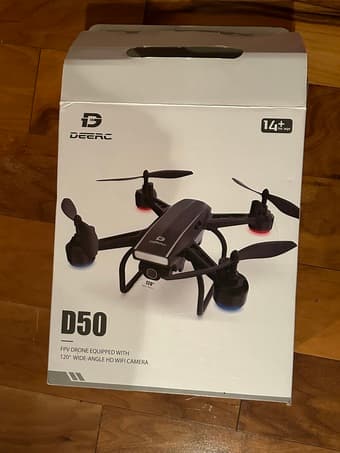 DEERC D50 Drone w/ 120'wide-Angle HD WIFI Camer Brand New in Box 1