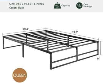 Queen Bed and Mattress (together) 2
