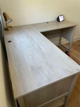 Corner Shaped L Desk from Wayfair 3