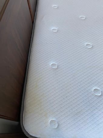 Moving sale - Wooden queen bed frame and mattress great condition 3