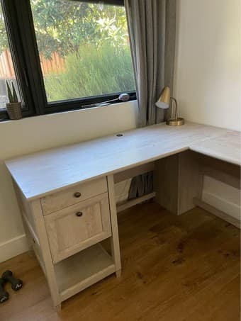 Corner Shaped L Desk from Wayfair 4