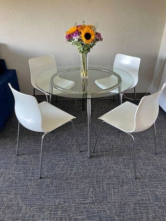 Ikea Erland Chairs and Salmi Dining Table 1
