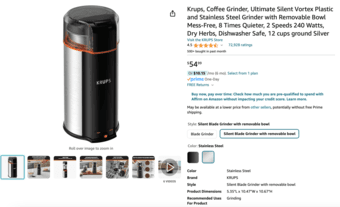 Coffee grinder and coffee machine 2