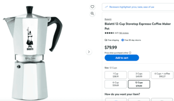 Bialetti Moka Espresso Maker 12 Cup 1