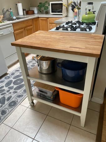 IKEA Bar Cart Butcher Block/Kitchen Island 1