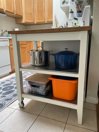 IKEA Bar Cart Butcher Block/Kitchen Island 2