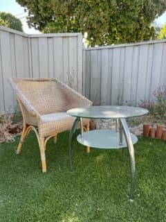 Two Wicker/Rattan Outdoor Lounge Chairs 2