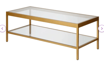 Living Room Furniture (coffee table, credenza, floor lamps) 1