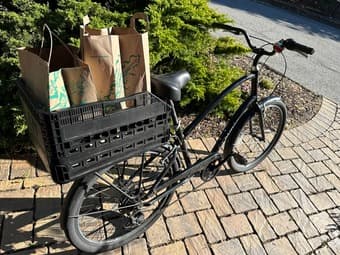 Bike Electra Townie 7D, Rack and Roomy basket 2