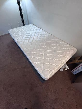 Twin Spring Mattress and Bed Frame (Mint Condition) 3