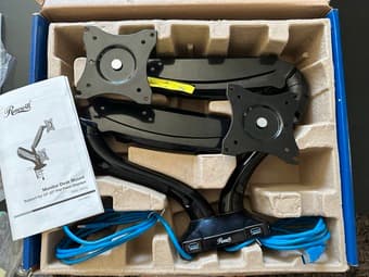 Dual Arm Monitor Desk Mount 2