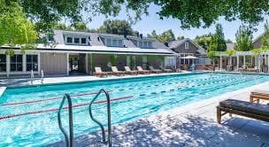 Master bedroom + bath in 2bd/2ba Stanford West [female] 1