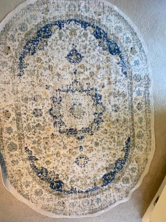 nuLOOM Verona Vintage "Persian" Area Rug, Oval 5x8, Blue 1