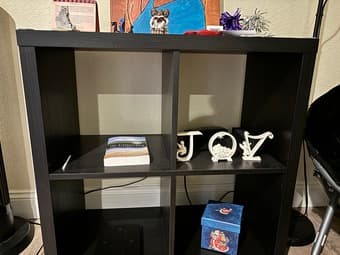 A 4-shelving Unit Black-Brown 1