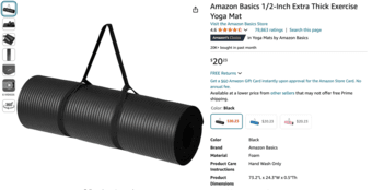 Used Amazon yoga mat 1