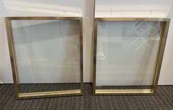 Set of 2 gold frames 1