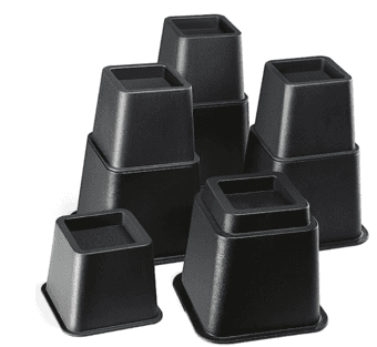 Adjustable stackable bed risers 1