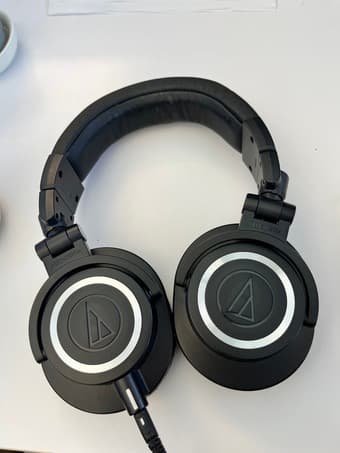 Audiotechnica ATHM50X headphones 1