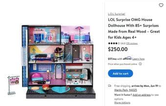 LOL Surprise OMG House Dollhouse 3