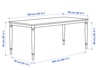 Dining table set with 6 chairs 2