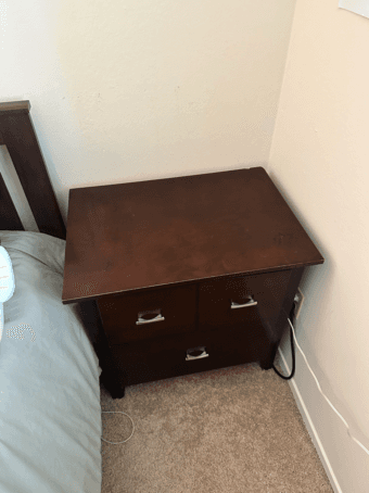 Night stand 2 drawers 1